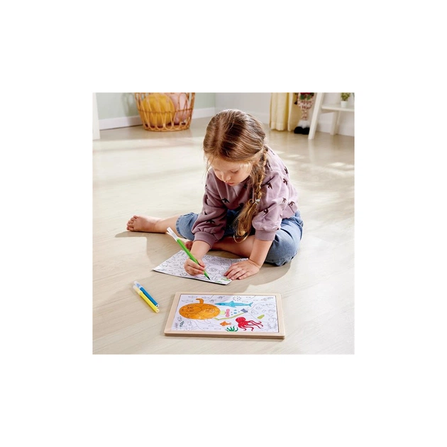 Пазл Hape Океан з розмальовкою (E1643) - picture 1