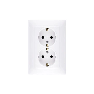 Розетка Simon SCHUKO, біла (CGSZ2/11) зображення 1