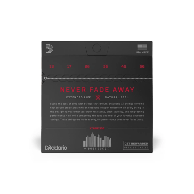 Струни для гітари D'Addario XT 80/20 Bronze Medium (13-56) (XTABR1356) - picture 3