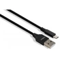 Дата кабель USB 2.0 AM to Micro 5P nylon 1m black Vinga (VCPDCMBN21BK) - зменшене зображення 1