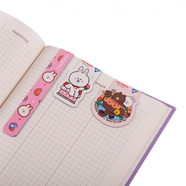 Закладки для книг Yes магнітні Line Friends 3 шт (708358) - picture 3