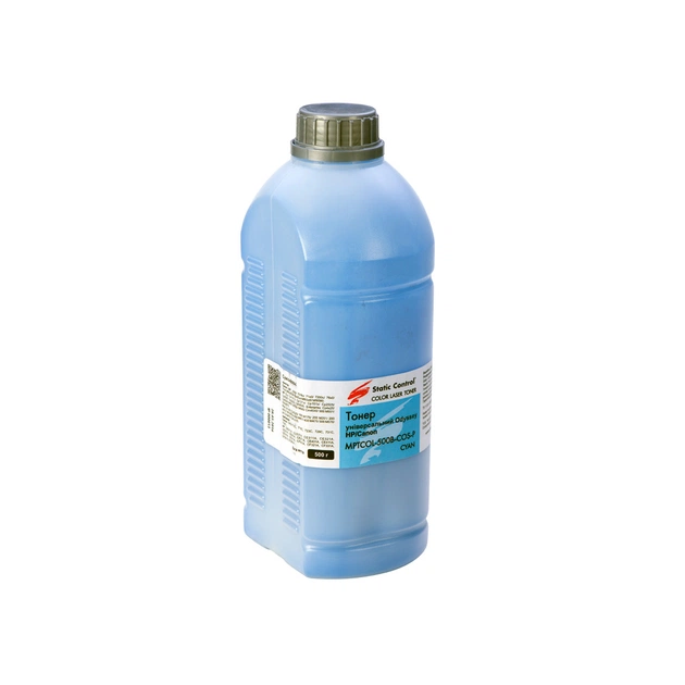 Тонер Static Control HP/Canon universal, Cyan (MPTCOL-500B-COS-P) - изображение 1