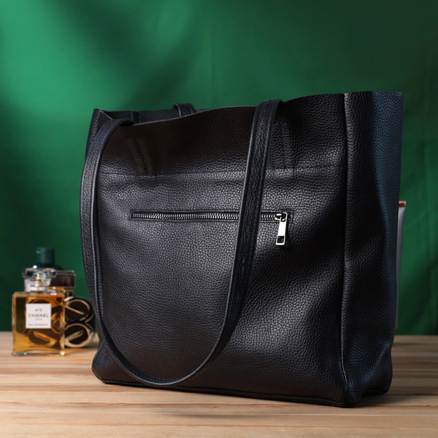 Сумка Shvigel З натуральної шкіри Чорна (22845) - зображення 11