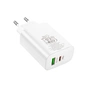 Зарядний пристрій BOROFONE BN10 Sunlight 1xUSB-C PD65W + 1xUSB-A White (6974443388190) - зменшене зображення 6