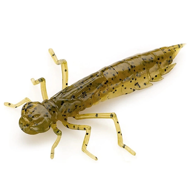 Силікон рибальський FishUP Dragonfly 1.2" 074 - Green Pumpkin Seed (10шт/уп) (1864.04.86) - зображення 1