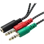 Перехідник XoKo AC-007 2x3.5-мм jack(F) - 3.5-мм 4pin jack(M) (XOKO AC-007) - зменшене зображення 2