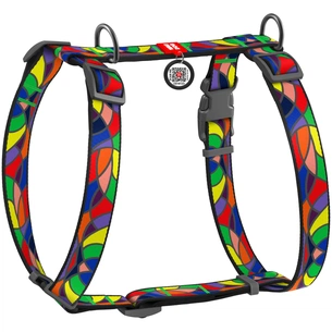 Шлея для собак WAUDOG Nylon анатомічна H-подібна "Вітраж" S (5617) зображення 1