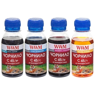 Чорнило WWM CANON PG440/CL-441 Black Pigment +C/M/Y (C45SET-4) зображення 1