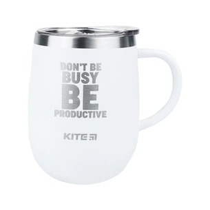 Поїльник-непроливайка Kite Be productive термокружка 360 мл, біла (K22-378-03-1) изображение 1