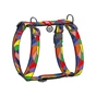 Шлея для собак WAUDOG Nylon анатомічна H-подібна з QR-паспортом "Вітраж" пластиковий фастекс XL (323-0051) - уменьшенное изображение 1