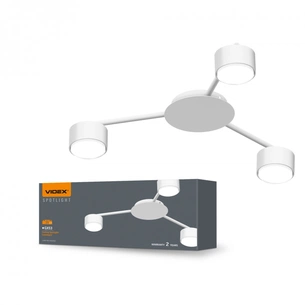 Світильник точковий Videx під лампу 3xGX53 накладний Білий (VL-SPF20B-W) изображение 1