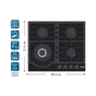 Варочна поверхня PRIME Technics PGH 50273 FGBC - зменшене зображення 3