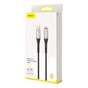 Дата кабель USB-C to Lightning 1.0m 18W black Baseus (CATLSP-01) - зменшене зображення 4