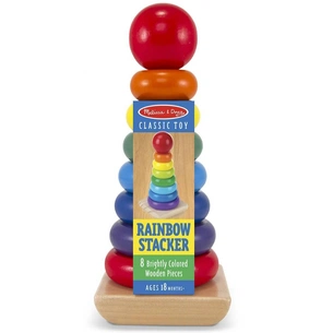 Розвиваюча іграшка Melissa&Doug Райдужна пірамідка (MD10576) зображення 1
