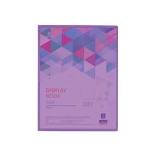 Папка з файлами Optima А4 з 10 файлами "FLEX", фіолетова (O32121-12) зображення 1