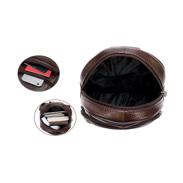 Сумка Vintage Чоловіча через плече Коричнева (14986) - зображення 12