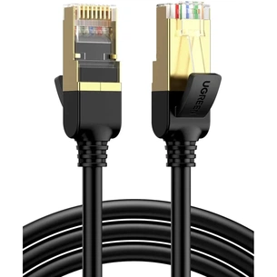 Патч-корд 2м, F/FTP cat 7 RJ-45 black Ugreen (U_11269) зображення 1