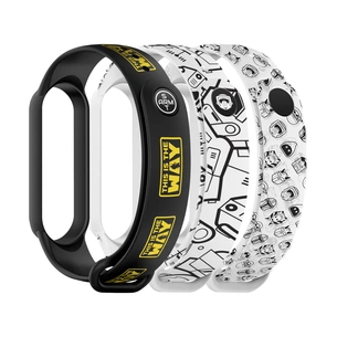 Ремінець до фітнес браслета Armorstandart комплект 3шт Xiaomi Mi Band 7/6/5 Dark Yo (ARM77065) зображення 1