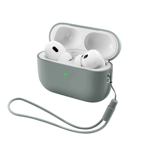 Чехол для наушников Armorstandart Silicone Case with straps For Apple AirPods Pro 3 Grey (ARM91281) изображение 1