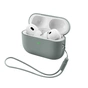 Чехол для наушников Armorstandart Silicone Case with straps For Apple AirPods Pro 3 Grey (ARM91281) - уменьшенное изображение 1
