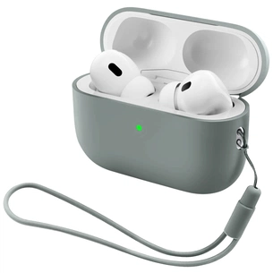 Чохол для навушників Armorstandart Silicone Case with straps For Apple AirPods Pro 3 Grey (ARM91281) зображення 1