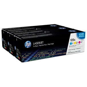 Картридж HP CLJ  125A CMY Tri-Pack CP1215/ CP1515 (CB541/542/543) (CF373AM) зображення 1