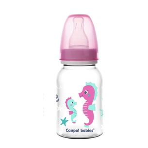 Пляшечка для годування Canpol babies PP LOVE&SEA 120 мл рожева (59/300_pin) зображення 1