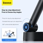 Універсальний автотримач Baseus 4.7-6.5" Gravity Simplism (на присоску) black (SUYL-JY01) - уменьшенное изображение 10
