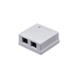 Комп'ютерна розетка RJ45 x2 STP 5e Kingda (KD-WP6037-C5e) - зменшене зображення 1