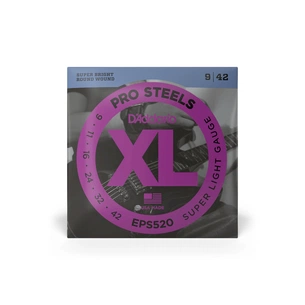 Струни для гітари D'Addario XL ProSteels Super Light (9-42) (EPS520) зображення 1
