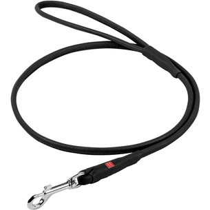 Повідець для собак WAUDOG Soft круглий XS d8 Д 183 см чорний (21801) зображення 1