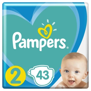 Підгузки Pampers New Baby Mini Розмір 2 (4-8 кг), 43 шт. (8001090910127) зображення 1