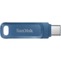 USB флеш накопичувач SanDisk 64GB Dual Drive Go Navy Blue USB 3.1 + Type-C (SDDDC3-064G-G46NB) - зменшене зображення 1