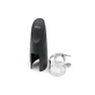 Лігатура для саксофонів D'Addario Rico Ligature & Cap For Tenor Sax, Hard Rubber-Style Nickel-Plated (RTS1N) - уменьшенное изображение 2