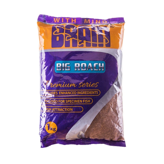 Прикормка Brain fishing PREMIUM BIG ROACH (большая плотва) 1 kg (1858.30.01) - зображення 1