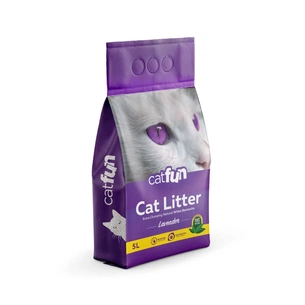 Наповнювач для туалету Catfun бентонітовий з ароматом лаванди 5 л (8683655071452) зображення 1