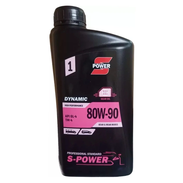 Трансмісійна олива S-POWER DYNAMIC 80W90 GL-4 1л - зображення 1