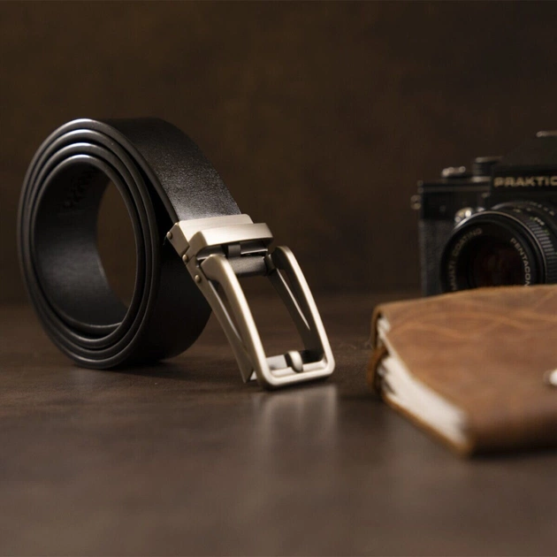 Ремінь Vintage З автоматичною пряжкою Чорний (20306) - зображення 8