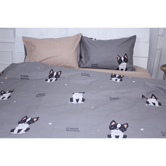 Постільна білизна MirSon Бязь Ranforce Elite 17-0404 Pekingese King Size (2200004703206) - зображення 1