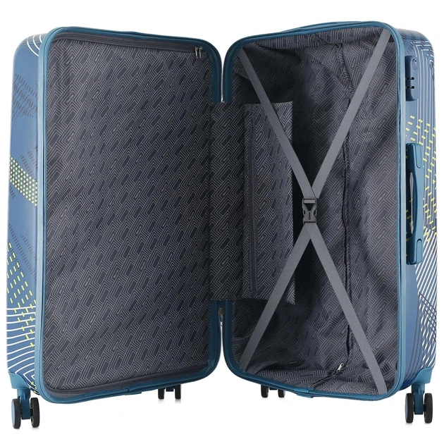 Чемодан Semi Line Pattern 28" L Blue (T5652-3) - изображение 6