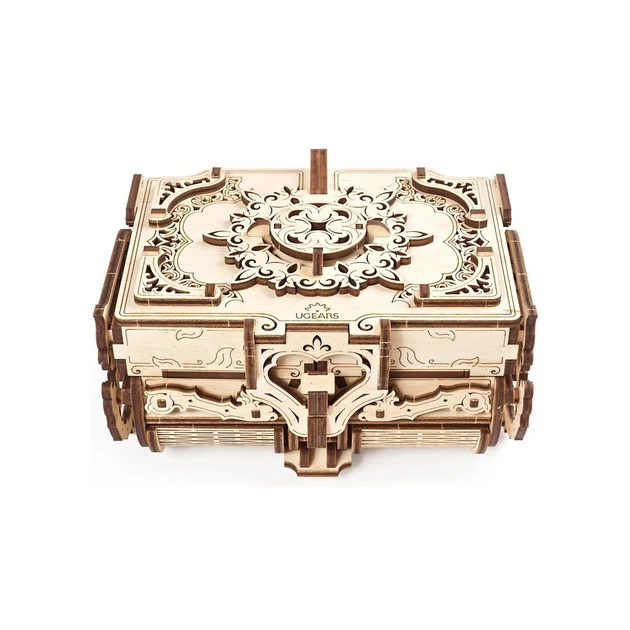 Збірна модель Ugears механічний Антикварна скринька (70089) - зображення 1