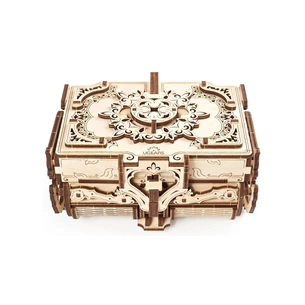 Збірна модель Ugears механічний Антикварна скринька (70089) зображення 1