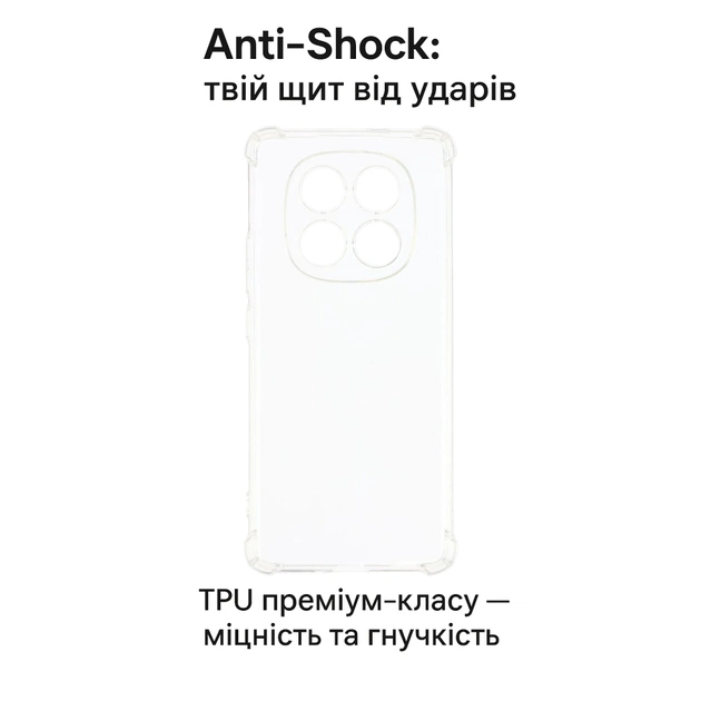 Чохол до мобільного телефона BeCover Anti-Shock Xiaomi Redmi Note 15 5G Clear (715070) - зображення 5