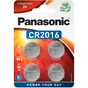 Батарейка Panasonic CR 2016 Lithium * 4 (CR-2016EL/4B) - зменшене зображення 1