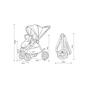 Коляска Kidilo 2в1 Haolaifu H3 Khahi Хакі (6928270766423) (1195571) - зменшене зображення 21