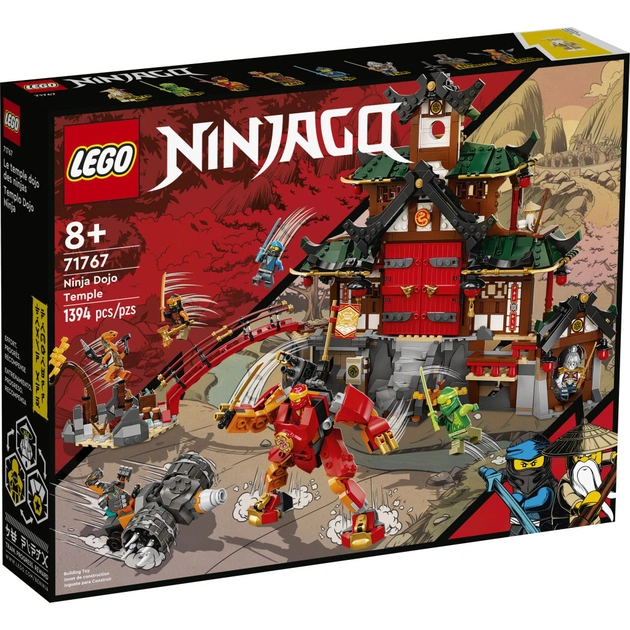 Конструктор LEGO NINJAGO Храм-додзе ніндзя 1394 деталей (71767) - изображение 1