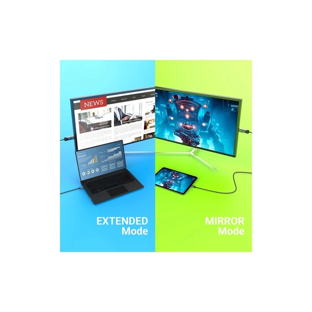 Кабель мультимедійний USB-C to HDMI M 1.8m 8K 60Hz LED RGB J5create (JCC157-N) - picture 9