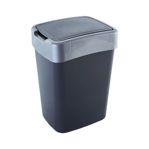 Контейнер для сміття Алеана Євро Граніт / сірий 10 л (алн 122066/граніт/сіре) зображення 1