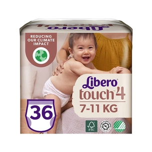 Підгузки Libero Touch 4 7-11 кг 36 шт (7322541091839) зображення 1