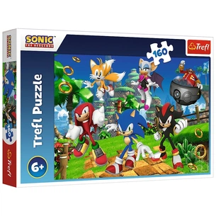 Пазл Trefl Sonic Соник і друзі 160 елементів (5900511154214) picture 1